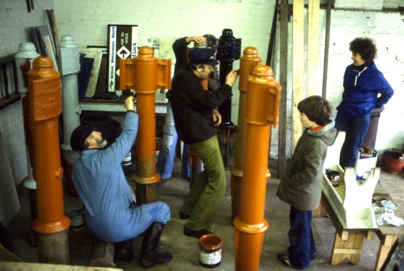 3 Repainting Mileposts Fradley BW Yard 19-2-1978