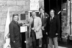 9 Unveiling Milepost at Harecastle